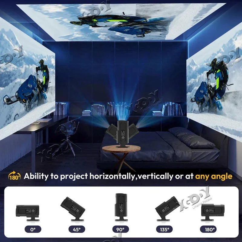 mimyy  LumiCast K90 Smart Projector - Full HD 1080p with Android Support