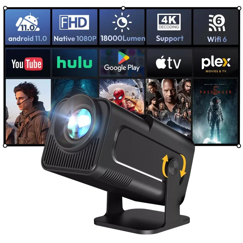 mimyy  LumiCast K90 Smart Projector - Full HD 1080p with Android Support