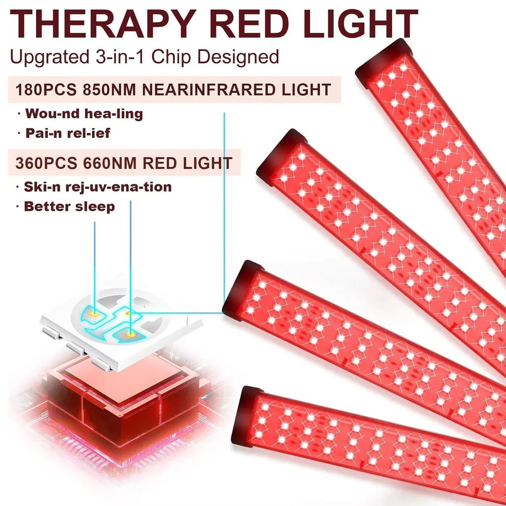 LumiNexof Versatile and User-Friendly Red Light Therapy Lamp