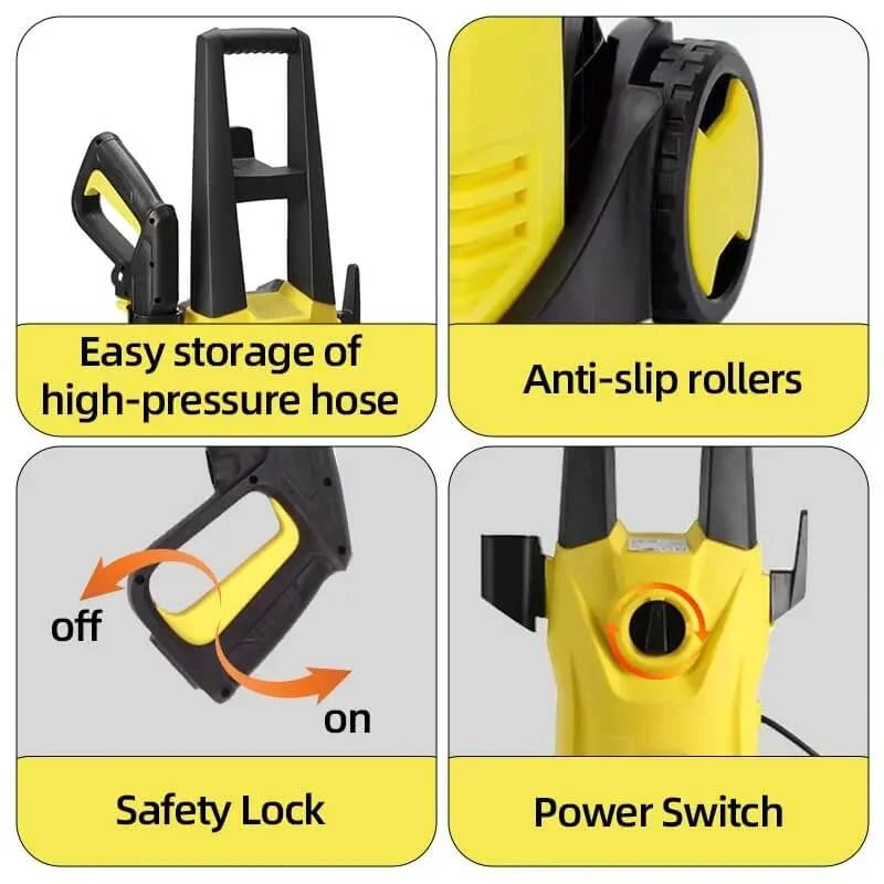 Dayplusor Professional Pressure Washer 5M/15M/20M Pipe