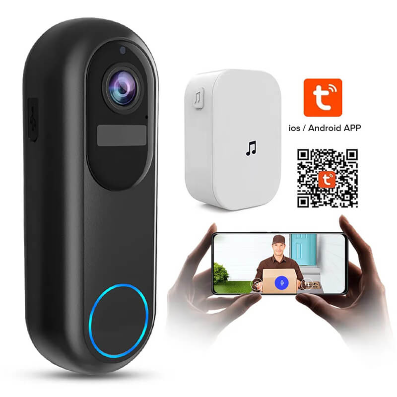 halovision 2K HD Smart Wireless Doorbell (Support Alexa、Google)