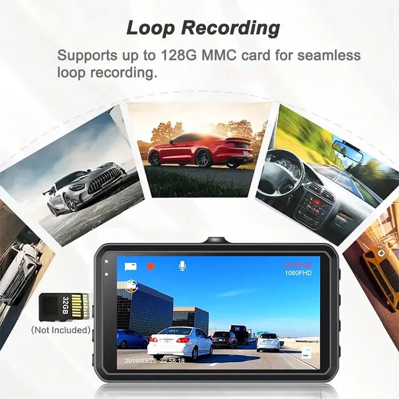 Vantracam 4K Full HD Smart Dash Cam (Front and Rear)