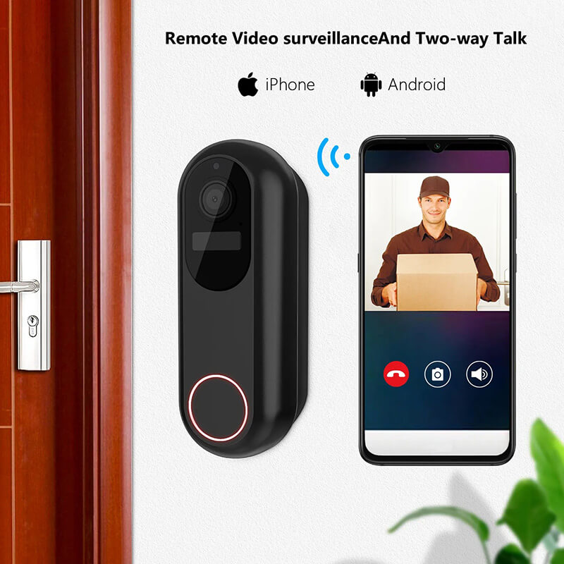 halovision 2K HD Smart Wireless Doorbell (Support Alexa、Google)