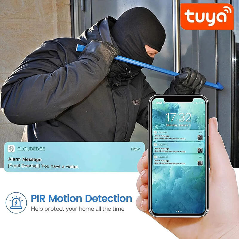 halovision 2K HD Smart Wireless Doorbell (Support Alexa、Google)