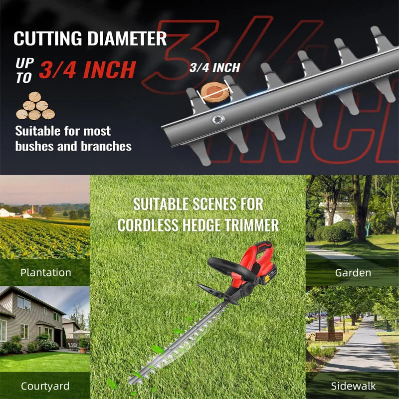 Cordless Hedge Trimmer Plant Cutter