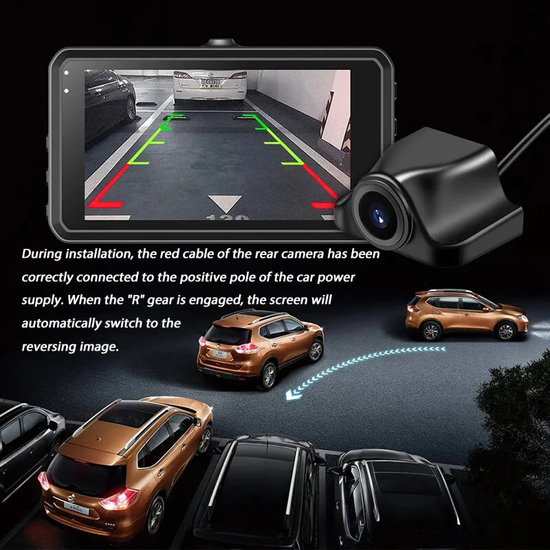 Vantracam 4K Full HD Smart Dash Cam (Front and Rear)