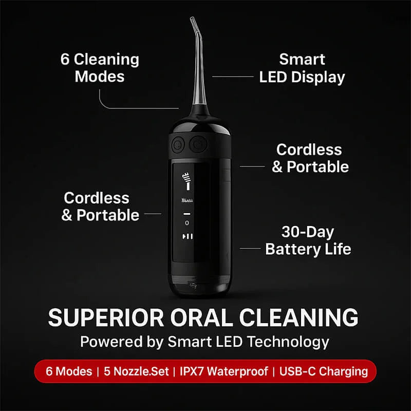 mimyy AquaLume Smart LED Water Flosser